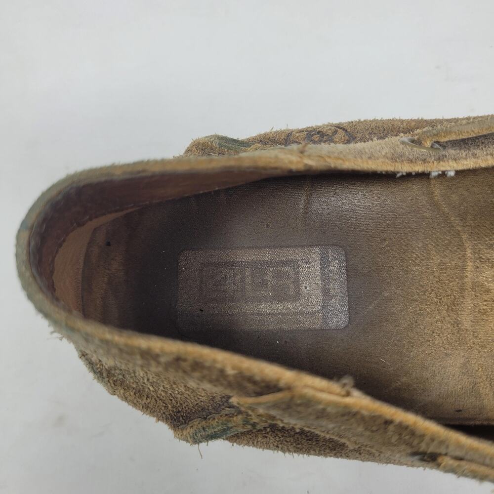 Ariat Shoes Men 10.5 Brown Slip On Loafers Distressed Suede Advanced Cushioning - Picture 10 of 12